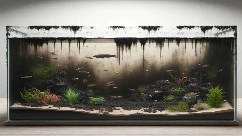 Black algae in tank